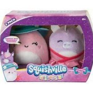 SQUISHMALLOWS SQUISHVILLE Mini Plush Squishville Fashion 2 Pack Jeanne & Pondero